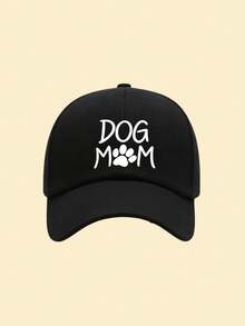 1pc "Dog Mom" Printed Baseball Cap, Classic Casual Vintage Soft Sweatband, Adjustable Size, Lightweight Multipurpose, Retro Dad Hat, Suitable For Trip - Multicolor - View 12