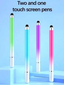 2-In-1 High Precision Silicone Disc Tip Stylus Pen For Smartphones, Tablets, Drawing, Writing - Compatible With Apple , Tablets, Capacitive Screens - Multicolor - View 3