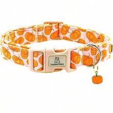 Lionheart Glory 秋季狗狗項圈 南瓜可調節項圈 適合雌/雄幼犬 秋季旅行散步寵物項圈 防止狗狗走失 狗狗頸部護蓋 - 黃色 - 查看 1
