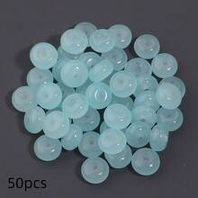 50顆 Beadlicious 玻璃珠，扁圓糖果色散珠，適合珠寶製作，5x8mm 裝飾珠，適用於 DIY 手鍊、項鍊、手機吊飾－混色－串珠與珠寶製作 - 8mm 算盤珠 - 查看 37