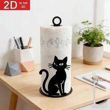 Siluet Kucing Piksel Misterius 2D Tempat Tisu Dapur Akrilik Kreatif, Penyimpanan Tisu Dapur, Dekorasi Pesta Liburan, Dekorasi Perayaan Liburan yang Sempurna, Cantik dan Terjangkau - MultiWarna - View 3