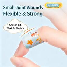 1 Box - 10/30/100pcs Cute Cartoon Bandages, Waterproof & Breathable - Animal Colorful Adhesive Wound Patches, Fun Cartoon Design - Waterproof - View 8