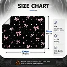 1pc Polka Dot Pink Bow Design Car Trunk Mat - All-Weather Cargo Liner With Fashionable Pink Bow Design, Easy-To-Clean Interior Protection, Suitable For Most Vehicles, Perfect For Valentine's Day, Mother's Day Gifts - Polka Dot Bow - View 11