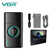 VGR Professional Triple Foil Shaver Adjustable Trimmer Digital Display Electric Shaver Versatility High-Efficiency Electric Razor Men's Shaving Machine V-378 - Multicolor - View 10