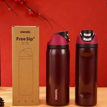 O Wa La F Ree Sip Water Bottle Stainless Steel 24oz 32oz Multicolor Blue Bow Bottle - Multicolor - View 13