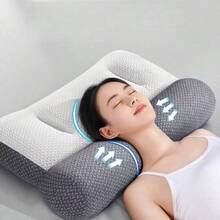 1 pieza Almohada para el cuello, Almohada cervical, Almohada, Reposacabezas de diseño ergonómico, Almohada de soporte para el cuello y los hombros, Adecuada para durmientes de lado, espalda y estómago 2772 - Almohada para el cuello - Ver 1