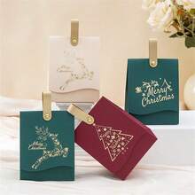 16/8/1pc Mini Christmas Gift Boxes, Christmas Tree, Reindeer, Santa Claus, Snowflake And Other Christmas Elements, Festive Red And Green "Merry Christmas" Design, Suitable For Candy, Christmas Party Supplies, Gift Packaging - Multicolor - View 1