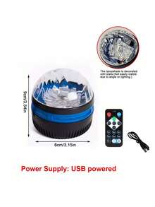 1pc Aurora Galaxy Projector Light, LED Starry Sky Projector, Remote Control Northern Lights Projector, USB Powered Decorative Night Light, Suitable For Bedroom, Living Room, Room, Home Decor, Party, Birthday, Wedding, Valentine's Day Decoration - Multicolor - View 8