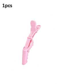 20/10/5/1pc Multi-Color Crocodile Hair Clips, Non-Slip Design, Easy Styling, Suitable For Salon Hair Dyeing, Perming And Sectioning, High-Quality Plastic Crocodile Clips, Suitable For Hairstylists And Home Users, Back To School Season - Pink - View 9