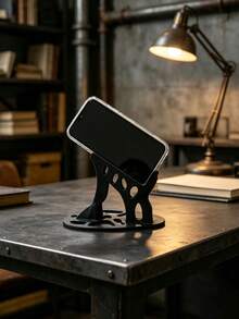 Hollow 3D Printed Phone Desktop Stand, Stable Inclined Angle For Watching Videos And Browsing, Breathable Heat Dissipation Compatible With Most Models, Office And Dormitory Universal Multi-Color Options, Slouchy Hands-Free Digital Support Stand - Multicolor - View 15