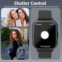 ZhiKexing 1.83 Inch Full Screen Smart Watch, Compatible With IOS And Android Phones, (Bluetooth Call/Dial), Multiple Sports Modes/Massive Watch Faces/Built-In Games/AI Voice Control/Unisex Smart Sports Watch, Comfortable To Wear, Suitable For Birthday/Holiday/Lover/Gift - View 4