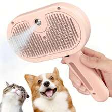 3-In-1 Automatic Cleaning Steam Pet Brush - Anti-Static Pet Spray Deshedding Brush, Suitable For Long And Short Hair Cats And Dogs, Removes Loose Fur And Reduces Shedding - View 14