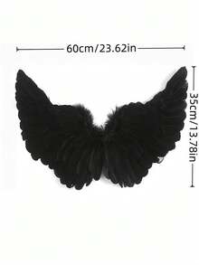 Angel Feather Floating Wings, Suitable For Valentine's Day, Ramadan, Easter, Halloween Party And Festival Costumes, With Elastic Straps, Suitable For Adult Women Cosplay - Multicolor - View 12