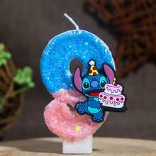 1pc Cute Cartoon Combination Birthday Candle Glitter 0-9 Number Cake Decor Plug-In, Birthday Party Anniversary Dessert Table Decoration, Suitable For Birthday Party, Halloween, Christmas, Best Gift For Fans - Multicolor - View 10