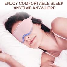 1 buah Masker Tidur Anti Cahaya 3D Berkontur, Ramah Kulit & Bernapas, Dapat Diatur, Cocok Untuk Tidur Siang di Rumah, Kantor, dan Perjalanan - MultiWarna - View 3