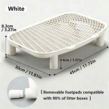 Cat Litter Box Splash Guard Mat, Detachable And Washable Cat Litter Absorption Mat, Elevated Cat Litter Absorption Mat - M - View 13