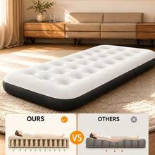 Air Mattress With Backrest, 249.93 KG Weight Capacity Air Lounge Sofa Bed, Portable Inflatable Bed For Sleeping Guest Room - C - View 6