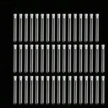 Transparent Hard Plastic Tubes With White Screw Caps, Clear PS Plastic Storage Tubes - View 1