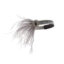 1920s Flapper Headpiece Feather Headband Accessory Roaring Headpieces Great Gatsby Headpiece - A - View 7