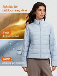 Beneunder Women's Lightweight Fleece Jacket (Mid-Warm) PF005 - Blue Smoke Grey - View 5