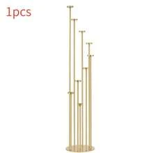 9-Arm Floor-Standing Metal Candelabra, Elegant And Stable Modern Light Luxury Style, Gold Metal Finish, Home Tabletop Decoration, Suitable For Home Decor, Weddings, Dinner Parties, Banquets, Formal Occasions, Candles Not Included - 9-arm Floor Candlestick - View 12