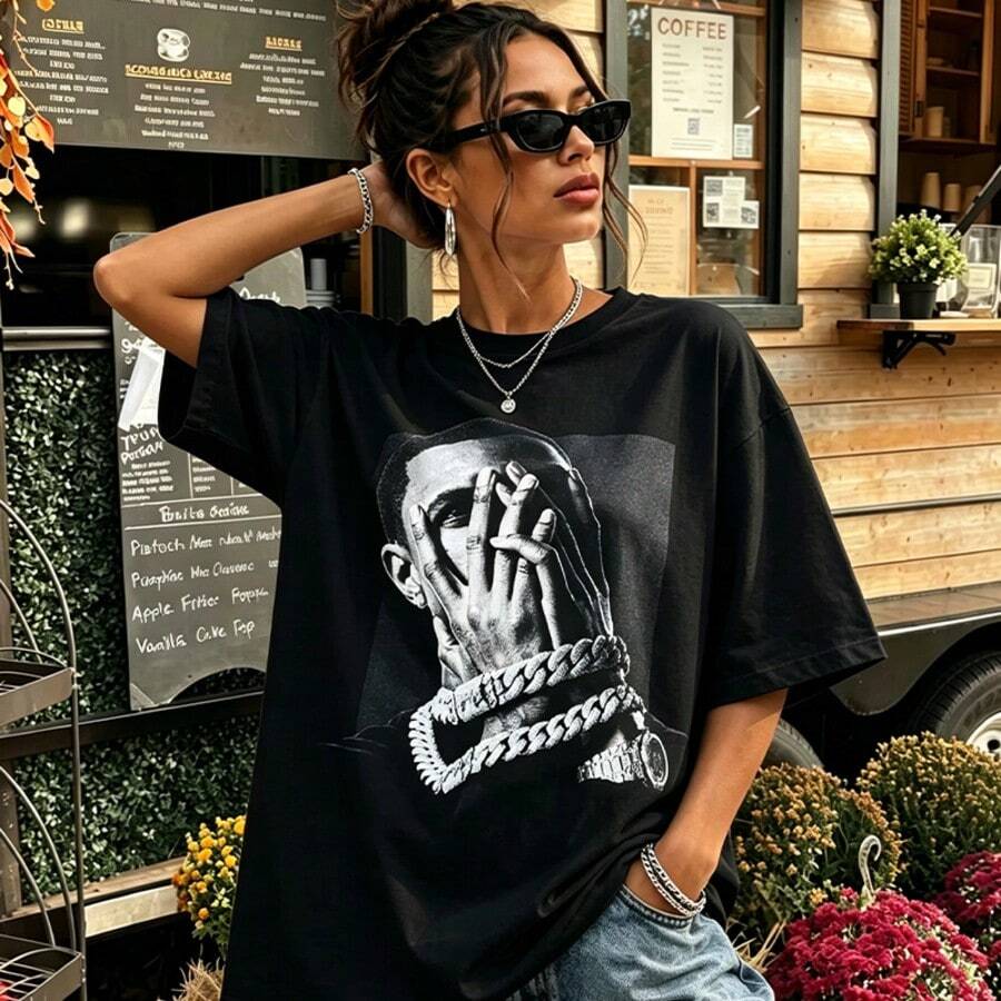 A Boogie Wit Da Hoodie Me Vs Myself Tour Rap T-Shirt Small | SHEIN USA