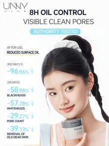 UNNY CLUB Krim Pembersih, Pembersih Mendalam, Tidak Iritasi, Emulsifikasi Cepat, Mudah Menghapus Riasan Wajah, 100ml, Merek Kosmetik Kecantikan - Putih - View 2