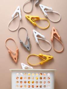12/6/1pc Windproof Cartoon Cute Design Clips, Suitable For Towels, Clothes, Blankets, Beach Chairs, Pool Chairs, Beach Towel Clips, Memo Clips, Party Decoration Clips, Suitable For Home And Travel Use. Clip Colors Random - Multicolor - View 11