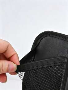 Car Seat Side Mesh Storage Bag, Multi-Function Back Seat Hanging Organizer, Adhesive Installation Car Interior Mesh Pocket, Can Store Phone, Keys, Cards And Small Items, Universal Car Seat Storage Mesh Bag - Car Storage Bag - View 5