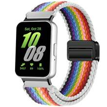 Nylon Magnetic Strap Compatible With Samsung Galaxy Fit 3 Braided Band Watchband Compatible With Samsung Galaxy Fit 3 Replacement Bracelet Accessories - Galaxy Fit3 - View 13