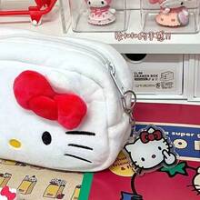 Hasbro (Authorized) Hello Kitty Cat Pencil Case, Large Capacity Cartoon Storage Bag, Cute Animal Stationery Pouch For Students - KT - View 5