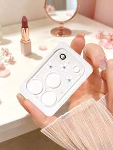 1pc Exquisite White Floral Pattern Phone Lens Protector, Compatible With Phone 17 Pro/17 Pro Max/18 Pro/18 Pro Max, Anti-Scratch Full Coverage Lens Protection, Sweet Healing Atmosphere Phone Accessory, Birthday Holiday Gift For Girls, Family And Friends - Clear - View 13