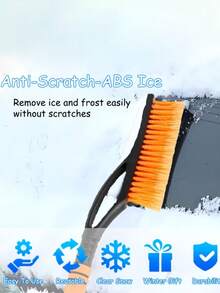 2-In-1 Winter Car Maintenance Windshield Ice Scraper And Snow Brush Set, Suitable For Vehicle Maintenance And Car Cleaning Accessories. Compact Design, Sturdy Structure. Car Parts, Snow Removal Tools, Car Snow Blower, Essential For Cars, Car Tools. - Multiple Styles - View 9