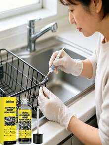 jakehoe Dishwasher Basket Repair Rubber, Designed For Tight Fit To Basket Surface, Fast Curing And Durable Protection, Extends Basket Service Life, Protects Against Daily Friction And Scratch Damage, Reduces Surface Oxidation And Corrosion Risk, Maintains Flexibility For Long-Term Use, Ensures Long-Term Stable Use Of Basket. Kitchen Supplies, Home Use, Christmas Stocking Filler, Household Products, Home Essentials, Best Christmas Gift - Multiple Styles - View 3