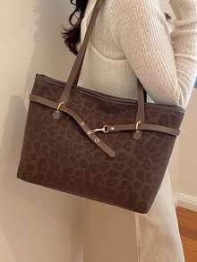 Large Capacity Shoulder Tote Bag - Multicolor - View 2