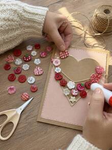 100/50/20/10/5Pcs Random Pattern Highly Attractive Spring Red Apple Tomato Series Small Buttons/Plastic DIY Craft Buttons Suitable For Scrapbooking, Clothing Decoration, DIY Craft Buttons, Flowers, Suitable For Scrapbooking, Clothing Decoration - Multiple Styles - View 5