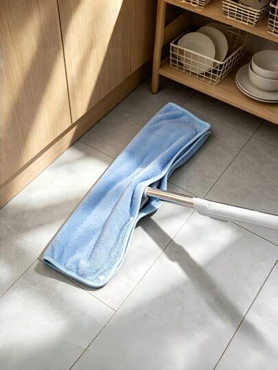 2pcs/Set Scratch-Resistant Floor Mop Replacement Cloth, Coral Fleece Super Absorbent Mop Pads, Lint-Free Fiber Cleaning Towels, Home Kitchen Bathroom Floor Cleaning Supplies, Christmas Home Cleaning Gift
