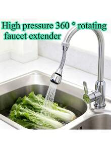 1pc Faucet Extender, Water-Saving Anti-Splash Aerator, 360° Rotating Sink Replacement Part, Soft Shower And Powerful Spray, Water-Saving Anti-Overflow Design For Kitchen And Bathroom Sink, Tool-Free Installation, Compact Shower Head, High-Quality Water Flow, Rust-Resistant Material, Sink Sprayer, Ideal Gift For Halloween, Christmas, Birthday - Multicolor - View 9