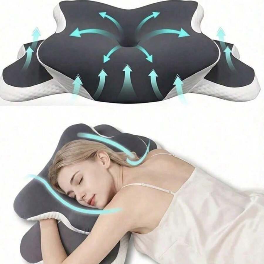 Neck & Cervical Pillows - Black - View 1