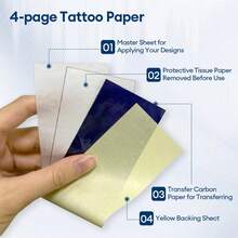 Mini Tattoo Paper Carbon 53mm Tattoo Stencil Transfer Paper Template Copier For 2inch Pocket Tattoo Thermal Printer - Tattoo Transfer Paper - View 8