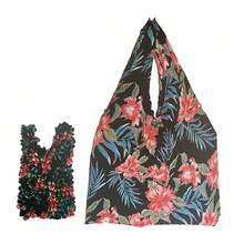 1PC----Magical Expandable Tote Bag: A Collapsible, Pleated Bag With Large Capacity; Machine-Washable And Quick-Drying-Perfect For Travel, Shopping, And Daily Errands. - Multicolor - View 14