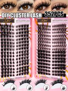 448pcs, D-Curl Individual False Eyelash Set; High-Capacity DIY Lash Extension Kit Suitable For Beginners; Lightweight And Soft; Ideal For Daily Wear, Natural Makeup Looks, And Cosplay; Perfect As A Gift For Holidays Like Halloween And Christmas. - D - View 9