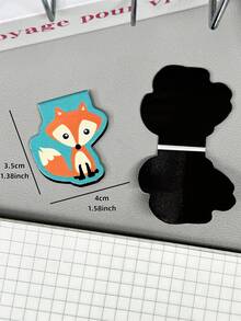 4pcs Animal Magnetic Bookmarks, Fox Squirrel Owl Woodpecker Paper Magnetic Stationery, Suitable For Book Lovers, Students, Reading, Classroom Reward - Bookmark - View 6