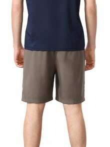 CAMEL CROWN Men's Casual Sports Shorts, Camel Color Lightweight Breathable Elastic Loose Fitness Running Shorts For Summer - Ranger Brown - View 7