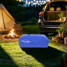 63.4Gal Collapsible Water Tank, PVC Mesh Portable Water Storage Container, Heavy Duty Water Bladder With Ball Valve, -40℃ To 80℃ For Garden Camping - Blue - View 11
