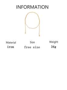 1pc Fashionable Luxury Niche Design Long Minimalist Chain Creative Personalized Multi-Layered Necklace Versatile For Women - Minimalist Chain Necklace - View 8