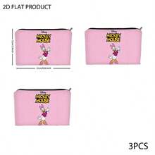 Disney Daisy Duck Print Travel Makeup Bag, Durable Polyester Cosmetic Pouch In Multiple Specifications, Portable Lightweight Storage Accessory For Travel, Daily Commute & Vacation Organization - Multicolor - View 7