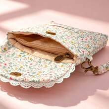 Women's Coin Purse, Pastoral-Style Sanitary Pad Storage Pouch, Lipstick/Makeup Bag, And Floral Multifunctional Portable Pouch For Small Items. - Multicolor - View 10