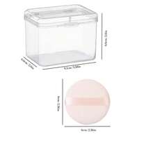 Round Makeup Puffs Set Of 8 With Storage Box, Suitable For All Skin Types, Soft And Skin-Friendly - Multicolor - View 5