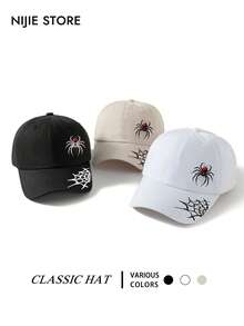 1pc/3pcs Spider Print Baseball Cap, Classic Fashion Style Baseball Cap, Soft Sweat-Absorbing Band, Adjustable Size, Lightweight Sun Protection Hat, Multi-Purpose Classic Style, Suitable For Outdoor Sports, Daily Wear, Parties And Vacation Occasions, Perfect Gift For Friends And Family - A - View 9